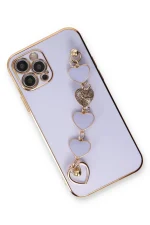 Newface iPhone 12 Pro Kılıf Esila Silikon - Lila - Görsel 3