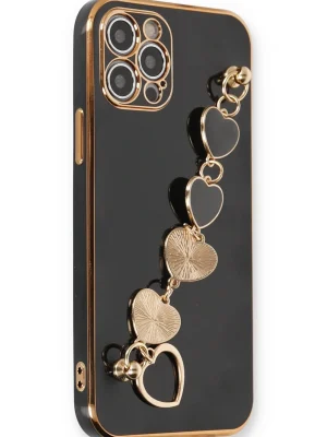 Newface iPhone 12 Pro Kılıf Esila Silikon - Siyah