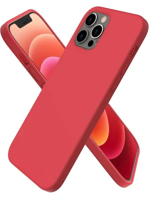 Newface iPhone 12 Pro Kılıf First Silikon - Kırmızı