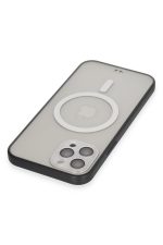Newface iPhone 12 Pro Kılıf Grand Magneticsafe Kapak - Siyah - Görsel 3