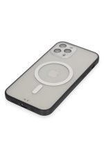 Newface iPhone 12 Pro Kılıf Grand Magneticsafe Kapak - Siyah - Görsel 4