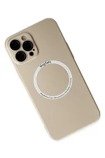 Newface iPhone 12 Pro Kılıf Jack Magneticsafe Lens Silikon - Gold - Görsel 3