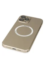 Newface iPhone 12 Pro Kılıf Jack Magneticsafe Lens Silikon - Gold - Görsel 5