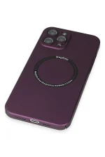 Newface iPhone 12 Pro Kılıf Jack Magneticsafe Lens Silikon - Mürdüm - Görsel 5