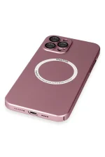 Newface iPhone 12 Pro Kılıf Jack Magneticsafe Lens Silikon - Rose Gold - Görsel 5