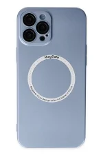 Newface iPhone 12 Pro Kılıf Jack Magneticsafe Lens Silikon - Sierra Blue