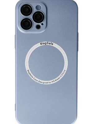 Newface iPhone 12 Pro Kılıf Jack Magneticsafe Lens Silikon - Sierra Blue