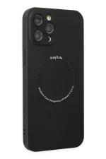 Newface iPhone 12 Pro Kılıf Jack Magneticsafe Lens Silikon - Siyah - Görsel 2