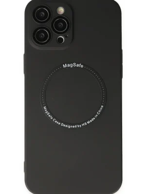 Newface iPhone 12 Pro Kılıf Jack Magneticsafe Lens Silikon - Siyah