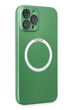 Newface iPhone 12 Pro Kılıf Jack Magneticsafe Lens Silikon - Yeşil - Görsel 2