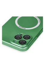 Newface iPhone 12 Pro Kılıf Jack Magneticsafe Lens Silikon - Yeşil - Görsel 4