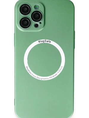 Newface iPhone 12 Pro Kılıf Jack Magneticsafe Lens Silikon - Yeşil