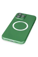 Newface iPhone 12 Pro Kılıf Jack Magneticsafe Lens Silikon - Yeşil - Görsel 5