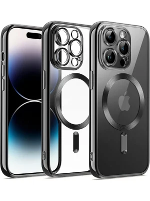 Newface iPhone 12 Pro Kılıf Kross Magneticsafe Kapak - Siyah