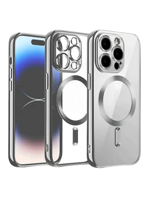 Newface iPhone 12 Pro Kılıf Kross Magneticsafe Kapak - Titan Gri