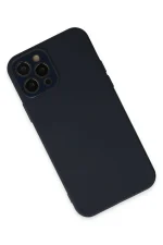 Newface iPhone 12 Pro Kılıf Lansman Glass Kapak - Lacivert - Görsel 2