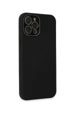 Newface iPhone 12 Pro Kılıf Lansman Glass Kapak - Siyah - Görsel 3