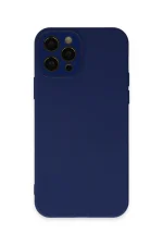 Newface iPhone 12 Pro Kılıf Lansman Glass Kapak - Sky Blue