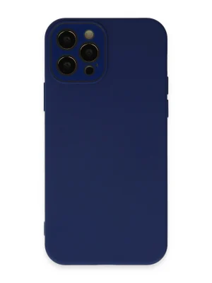 Newface iPhone 12 Pro Kılıf Lansman Glass Kapak - Sky Blue