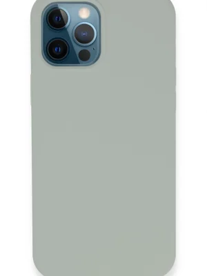 Newface iPhone 12 Pro Kılıf Lansman Legant Silikon - Açık Gri