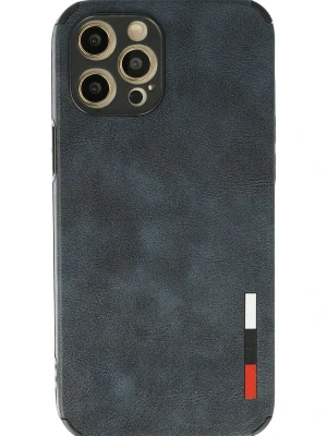 Newface iPhone 12 Pro Kılıf Loop Deri Silikon - Lacivert