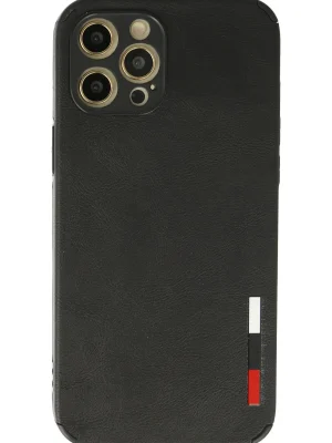 Newface iPhone 12 Pro Kılıf Loop Deri Silikon - Siyah