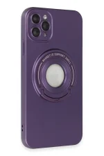 Newface iPhone 12 Pro Kılıf Lukka Magneticsafe Kapak - Derin Mor - Görsel 2