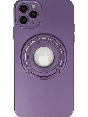 Newface iPhone 12 Pro Kılıf Lukka Magneticsafe Kapak - Derin Mor