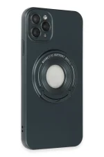 Newface iPhone 12 Pro Kılıf Lukka Magneticsafe Kapak - Koyu Yeşil - Görsel 2