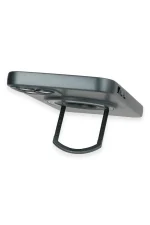 Newface iPhone 12 Pro Kılıf Lukka Magneticsafe Kapak - Koyu Yeşil - Görsel 4