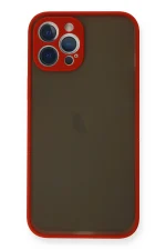 Newface iPhone 12 Pro Kılıf Montreal Silikon Kapak - Kırmızı