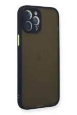 Newface iPhone 12 Pro Kılıf Montreal Silikon Kapak - Lacivert - Görsel 2