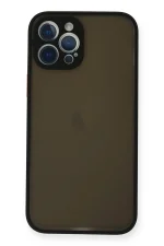 Newface iPhone 12 Pro Kılıf Montreal Silikon Kapak - Siyah