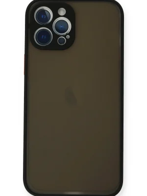 Newface iPhone 12 Pro Kılıf Montreal Silikon Kapak - Siyah