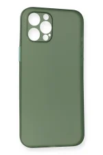 Newface iPhone 12 Pro Kılıf PP Ultra İnce Kapak - Yeşil - Görsel 2