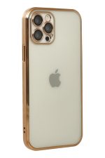 Newface iPhone 12 Pro Kılıf Razer Lensli Silikon - Gold - Görsel 3