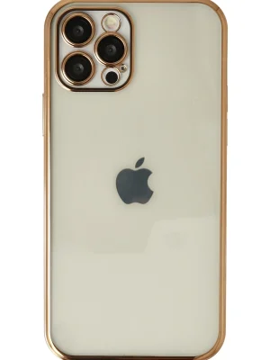 Newface iPhone 12 Pro Kılıf Razer Lensli Silikon - Gold
