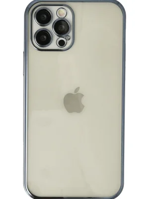 Newface iPhone 12 Pro Kılıf Razer Lensli Silikon - Mavi