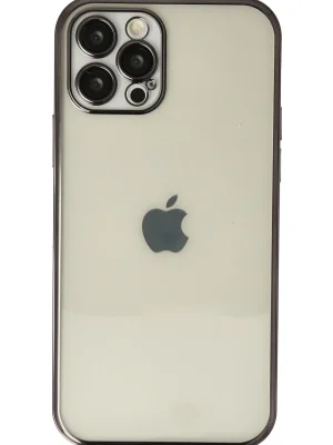 Newface iPhone 12 Pro Kılıf Razer Lensli Silikon - Siyah