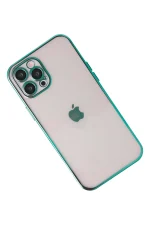 Newface iPhone 12 Pro Kılıf Razer Lensli Silikon - Yeşil - Görsel 3