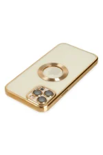 Newface iPhone 12 Pro Kılıf Slot Silikon - Gold - Görsel 4
