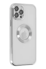 Newface iPhone 12 Pro Kılıf Slot Silikon - Gümüş - Görsel 2