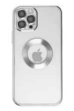 Newface iPhone 12 Pro Kılıf Slot Silikon - Gümüş