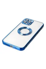 Newface iPhone 12 Pro Kılıf Slot Silikon - Mavi - Görsel 4