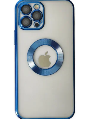 Newface iPhone 12 Pro Kılıf Slot Silikon - Mavi