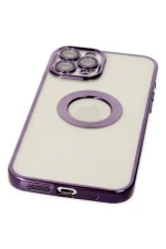 Newface iPhone 12 Pro Kılıf Slot Silikon - Mor - Görsel 3