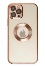 Newface iPhone 12 Pro Kılıf Slot Silikon - Rose Gold