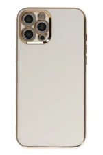 Newface iPhone 12 Pro Kılıf Volet Silikon - Beyaz - Görsel 2