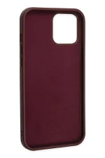 Newface iPhone 12 Pro Max Kılıf Asya Deri Silikon - Mürdüm - Görsel 4