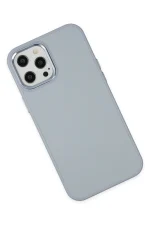 Newface iPhone 12 Pro Max Kılıf Asya Deri Silikon - Sierra Blue - Görsel 3